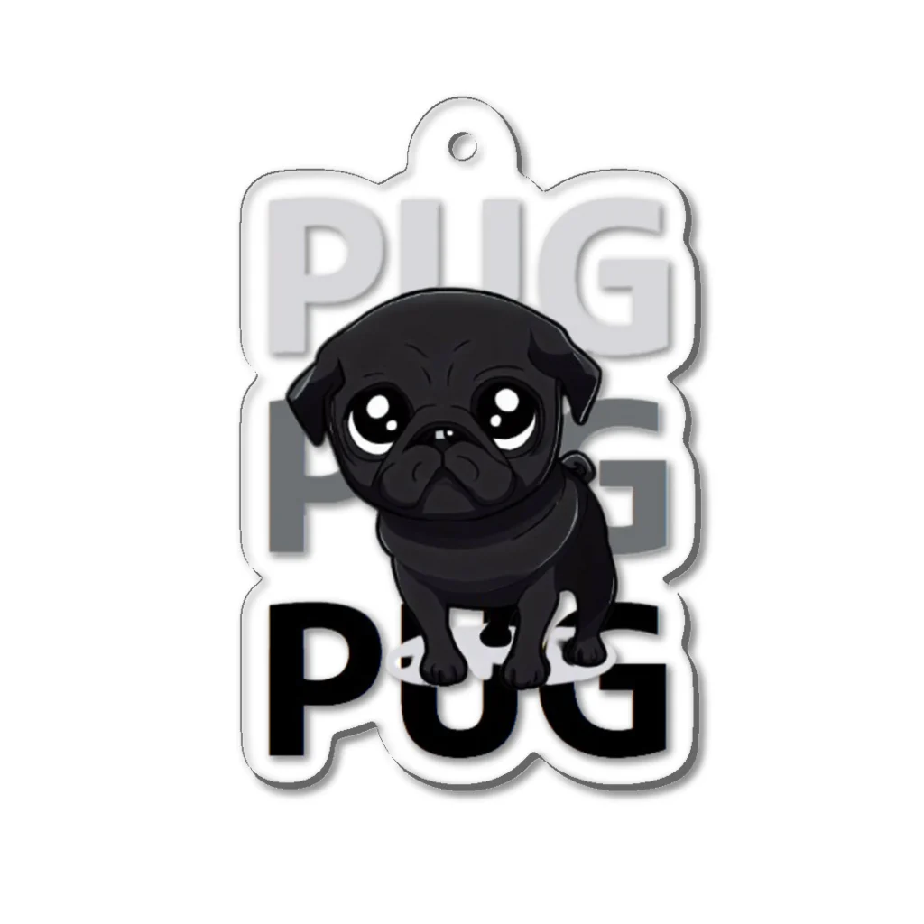 furebuhi　clubのグラフィックPUG！ Acrylic Key Chain