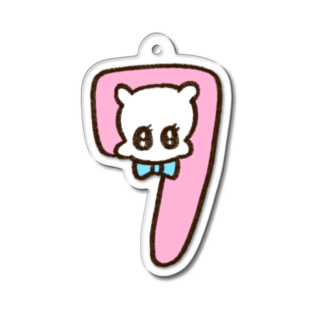 やまもとりえの7月ちゃん Acrylic Key Chain