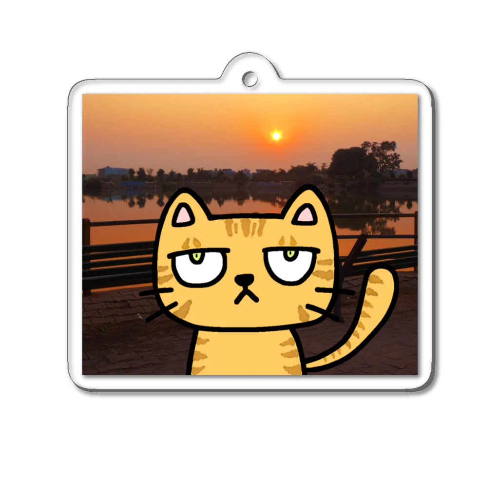 Ikioのお前のねこになってニャらなくもないシリーズ　茶トラ Acrylic Key Chain