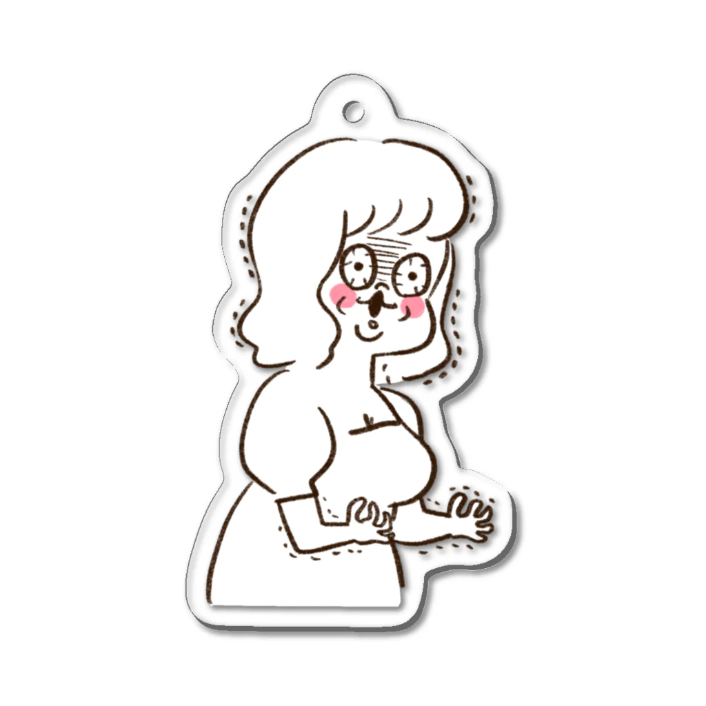 やまもとりえのワナワナYちゃん Acrylic Key Chain