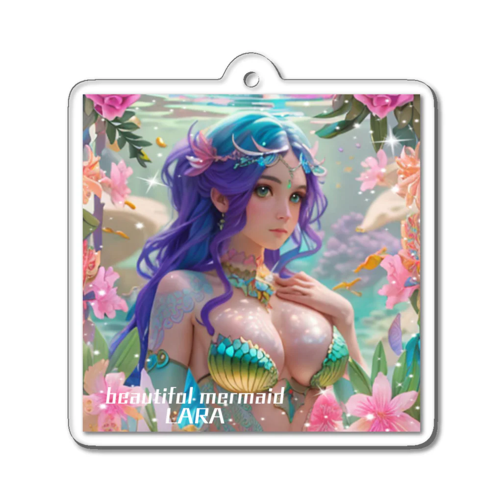 💖宇宙整体♪🌈♪こころからだチャンネル♪💖のbeautiful  mermaid  LARA Acrylic Key Chain