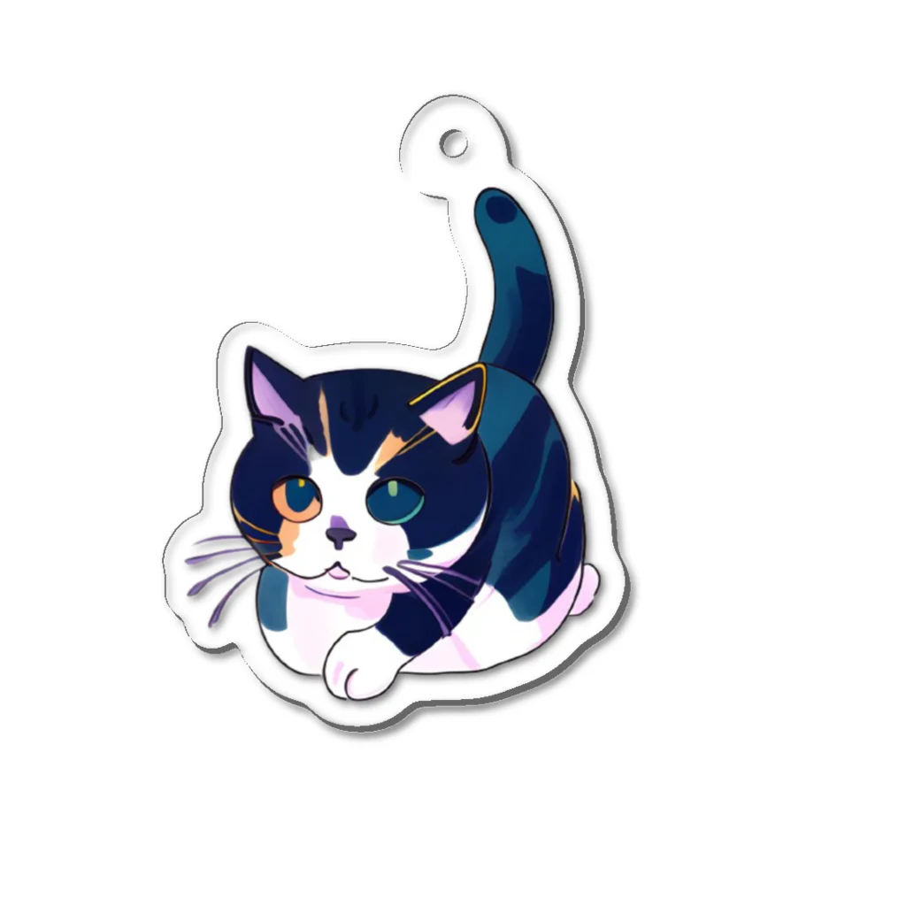 ZEROSTOREのねこグッズ Acrylic Key Chain