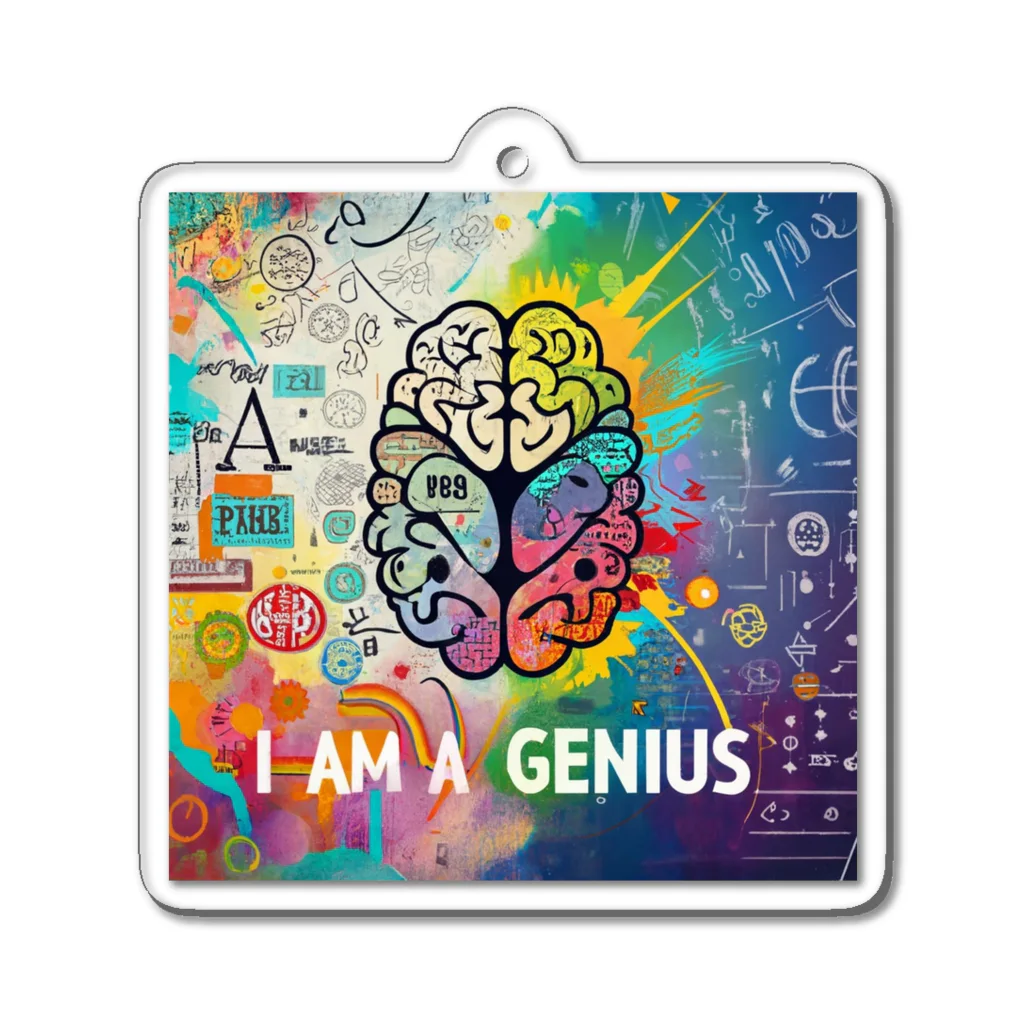 ノイトランナウェイのI am a genius アクリルキーホルダー