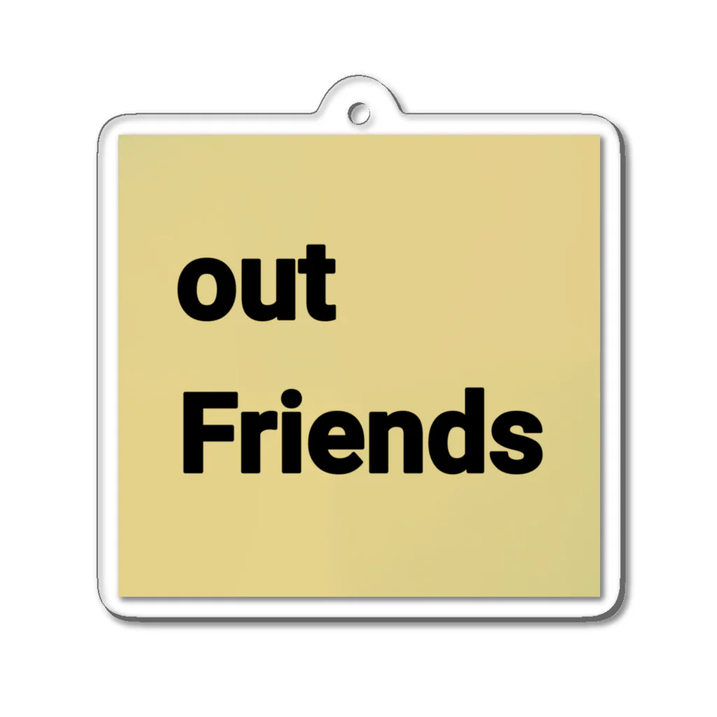 outFriendsのoutfriendsロゴ入りキーホルダー Acrylic Key Chain