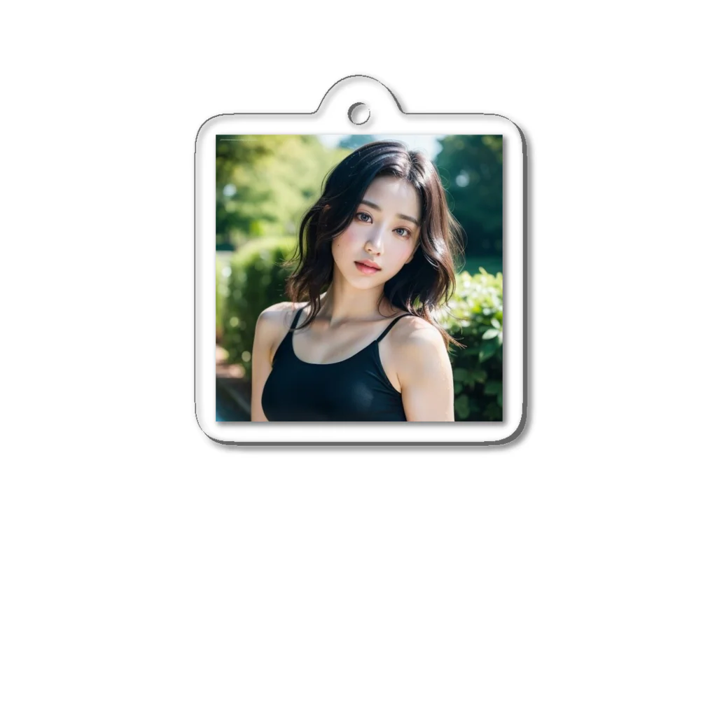 AI美女（appurin）公式グッズの斎藤綾華 Acrylic Key Chain