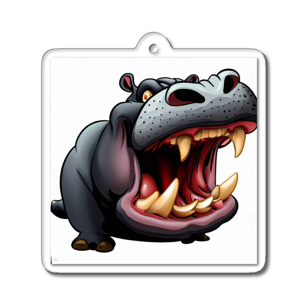 hippo-fanのカバのhippo君 Acrylic Key Chain