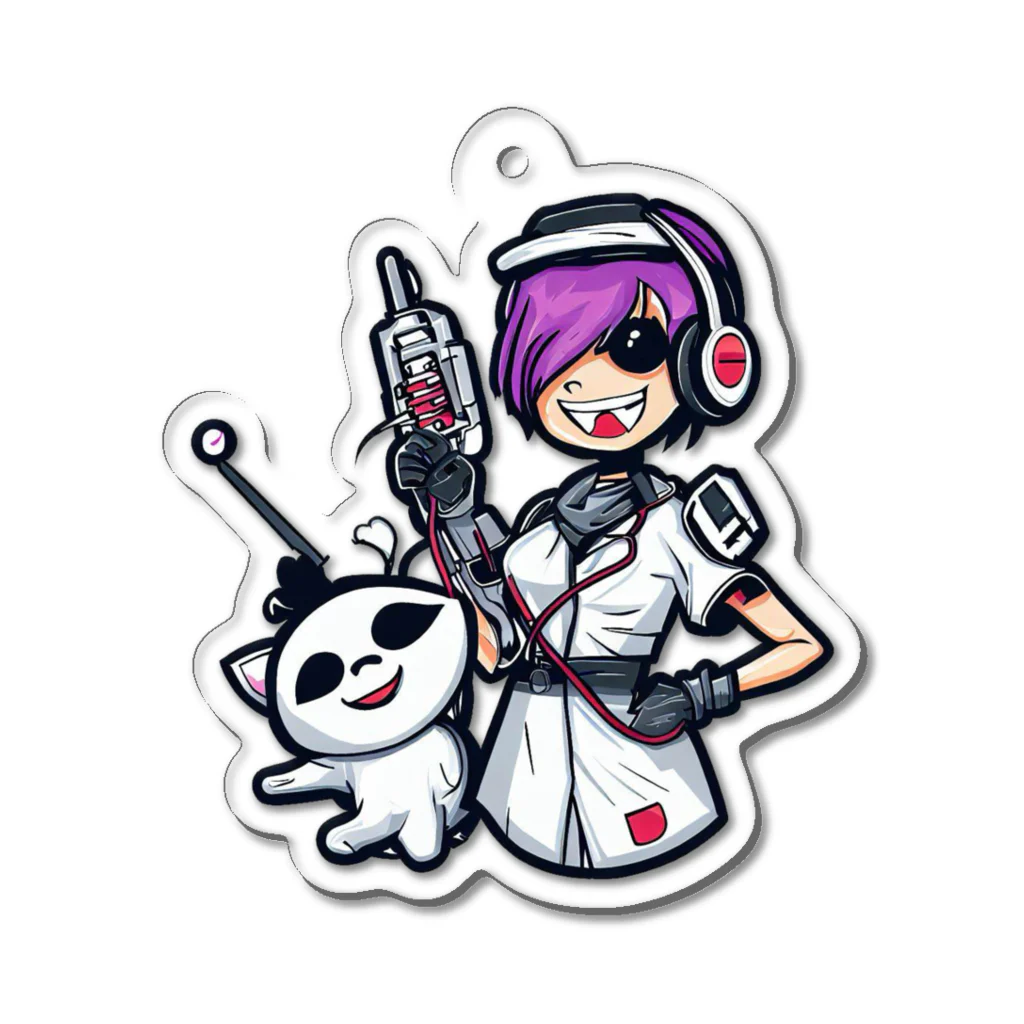 CuteCombatのCuteCombat_nurse(ナース)_ver.006 アクリルキーホルダー