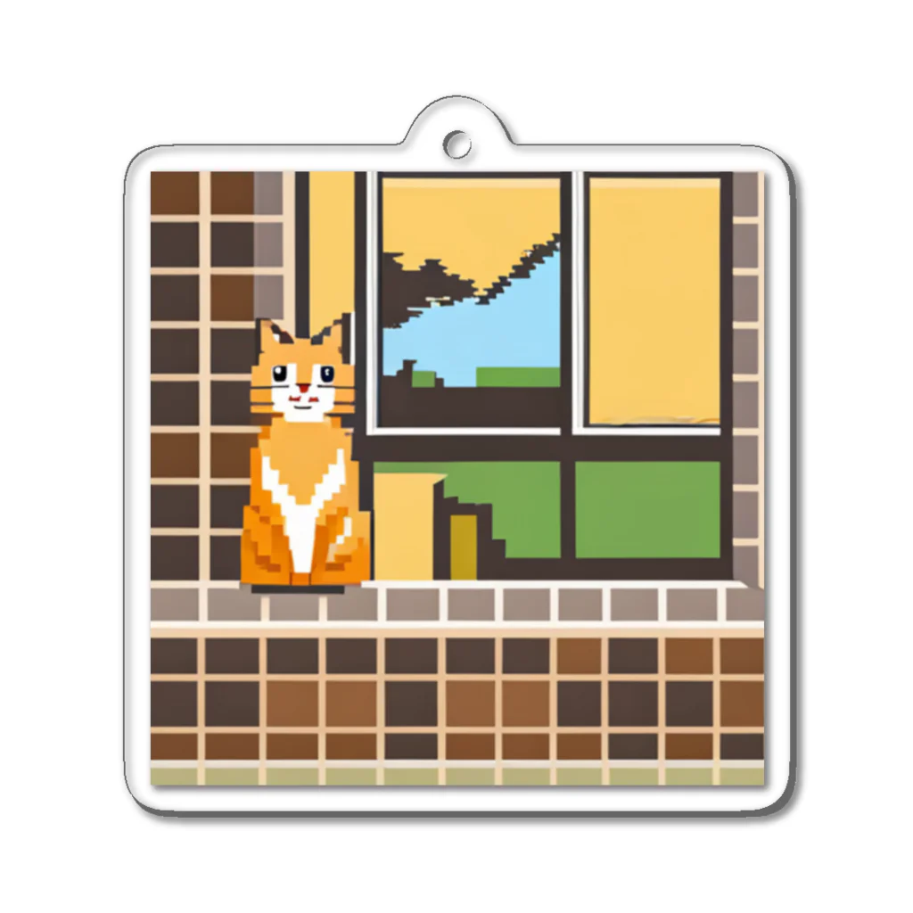 getprizeのドット絵の猫 アクリルキーホルダー