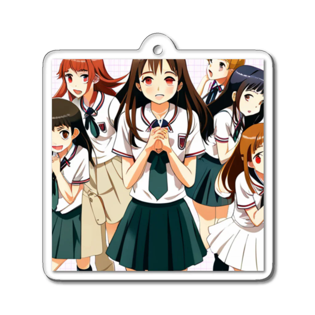 🎨デザイン宮殿🛍️の美少女6人組 Acrylic Key Chain