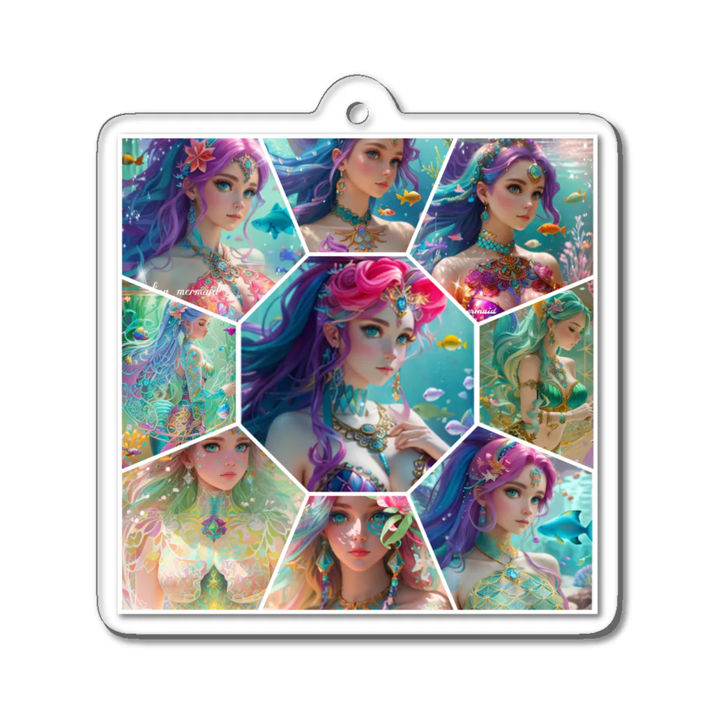 💖宇宙整体♪🌈♪こころからだチャンネル♪💖のhealing mermaidスペシャル Acrylic Key Chain