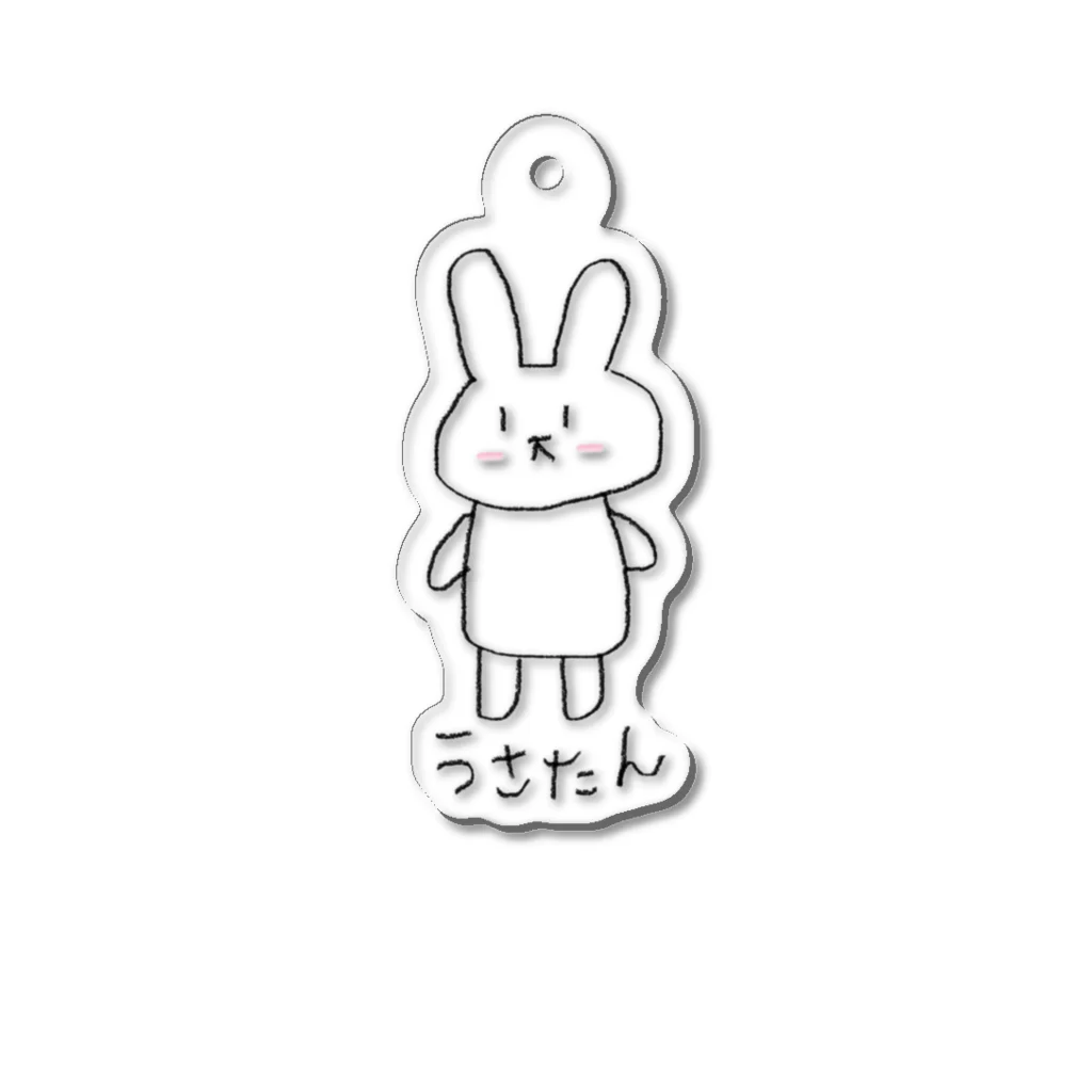 latteのうさぎのうさたん Acrylic Key Chain