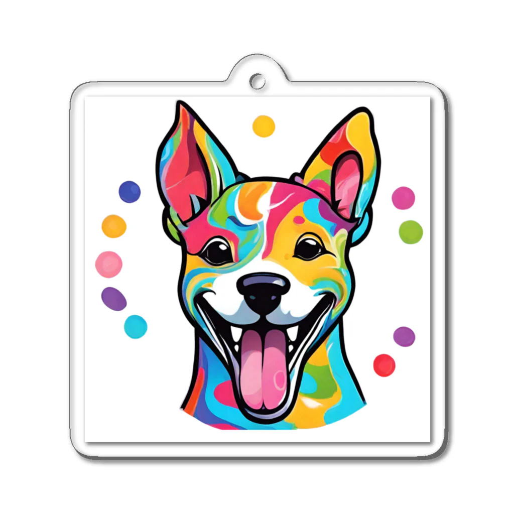 ハッピー・ディライト・ストアの癒しの犬グッズ Acrylic Key Chain