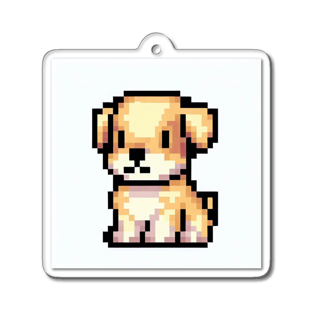 ebizo999のドット絵の子犬 アクリルキーホルダー