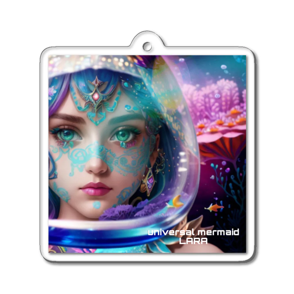 💖宇宙整体♪🌈♪こころからだチャンネル♪💖のuniversal  mermaid LARA Acrylic Key Chain