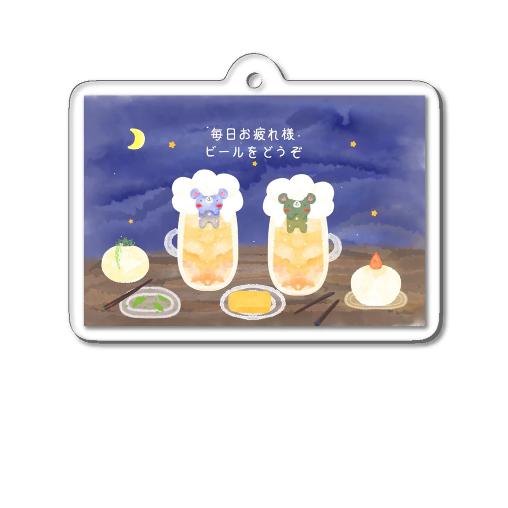 Fille de angeのふぃーゆどぅあんじゅ居酒屋【夜空】 Acrylic Key Chain