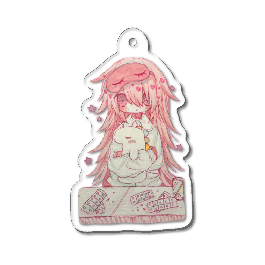 仁科のろのぷにぷにらんどの安眠ちゃん2 Acrylic Key Chain