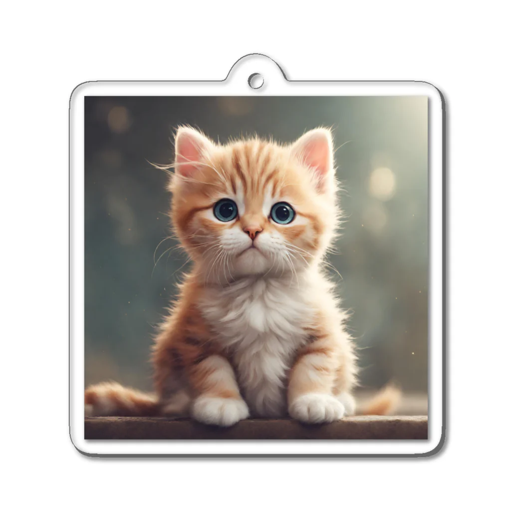 tetuharuのキュートな子猫 Acrylic Key Chain