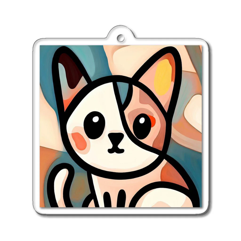 T2 Mysterious Painter's ShopのMysterious Cat Acrylic Key Chain