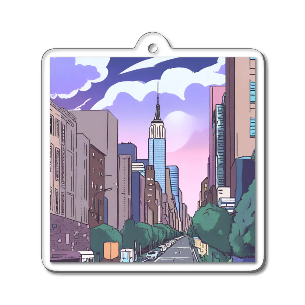 select shopのNew York Acrylic Key Chain