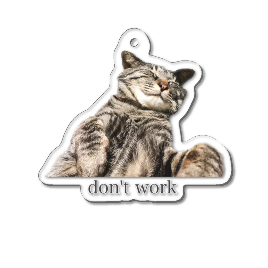 保護猫しじみの仕事しない保護猫しじみ Acrylic Key Chain