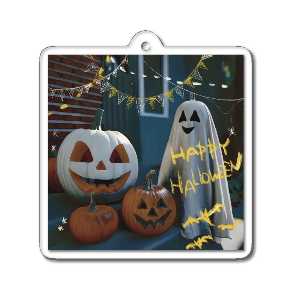 いらすとグッズのハッピーハロウィン Acrylic Key Chain