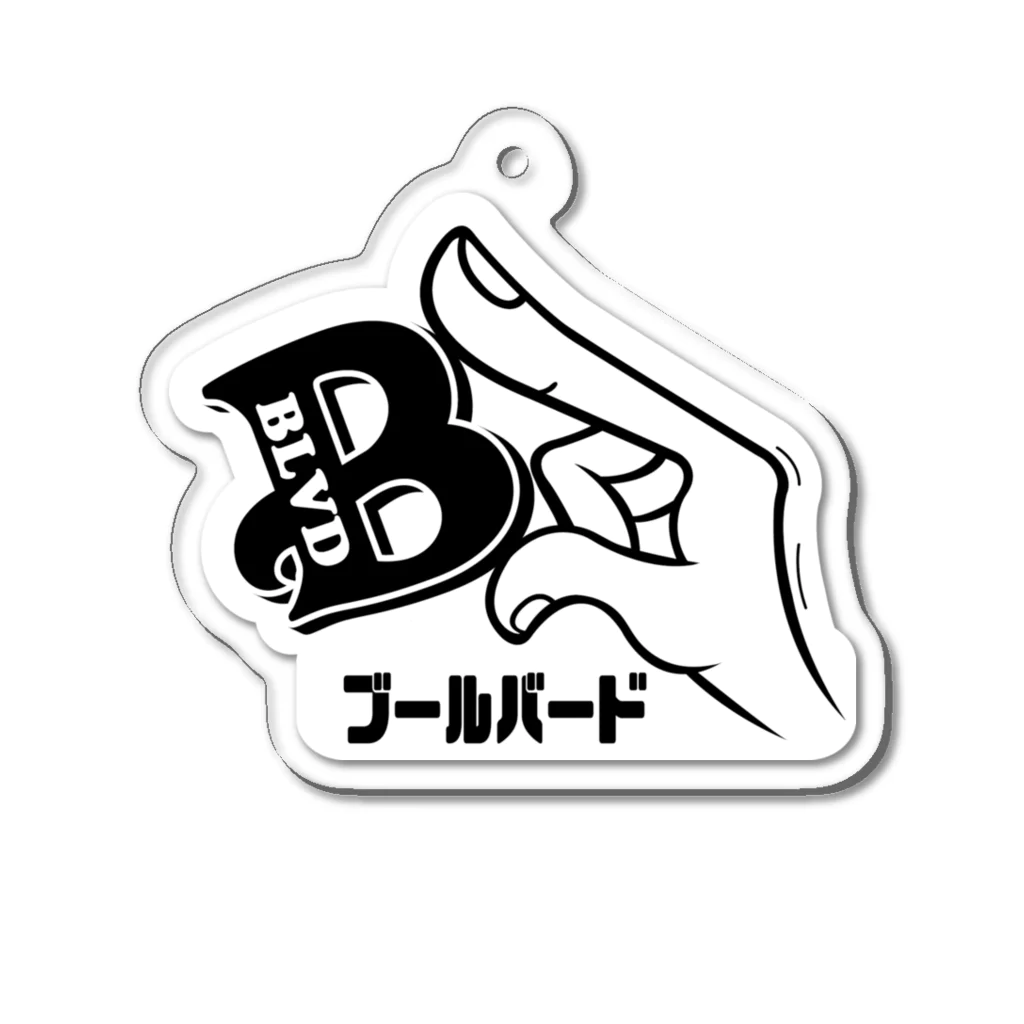 blvd1970のBLVD Original Logo Sticker Acrylic Key Chain