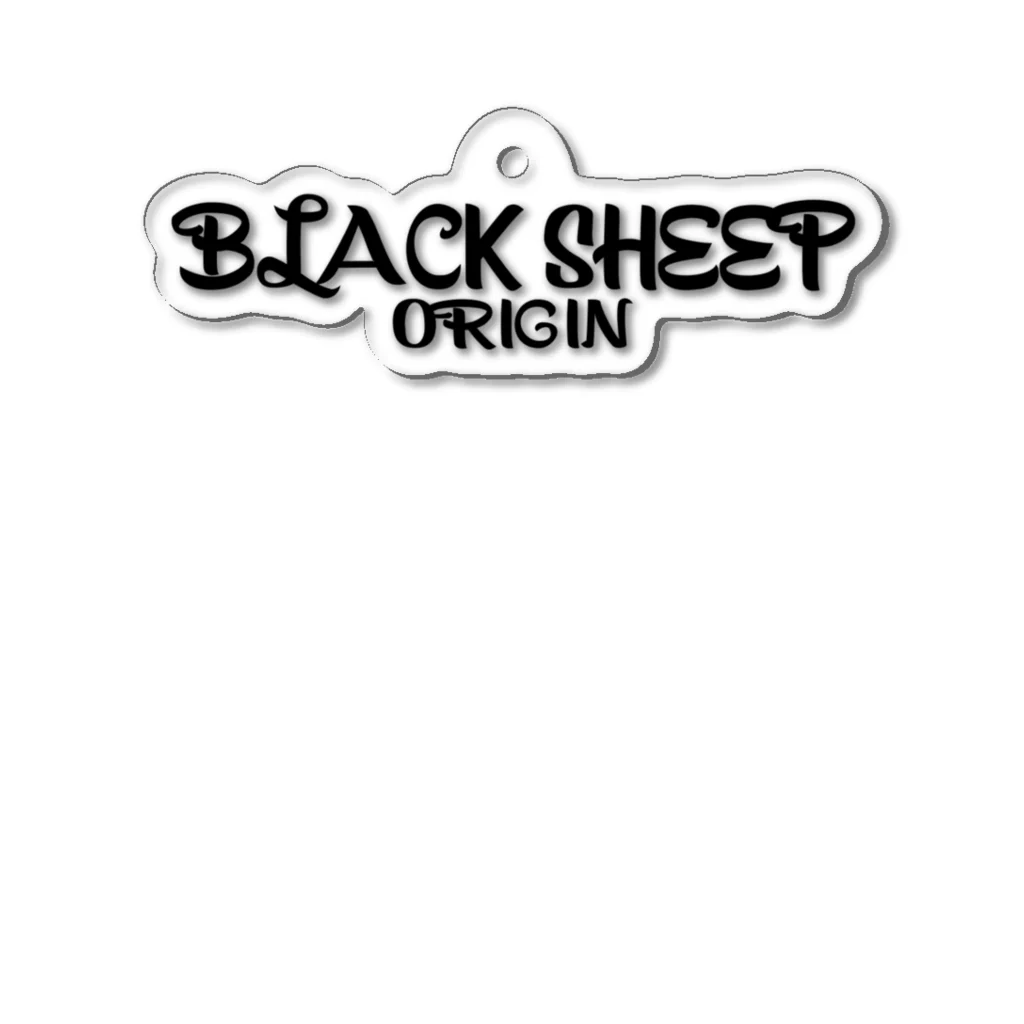 BLACK SHEEP ORIGIN SUZURI SHOPのBLACK SHEEP ORIGIN アクリルキーホルダー