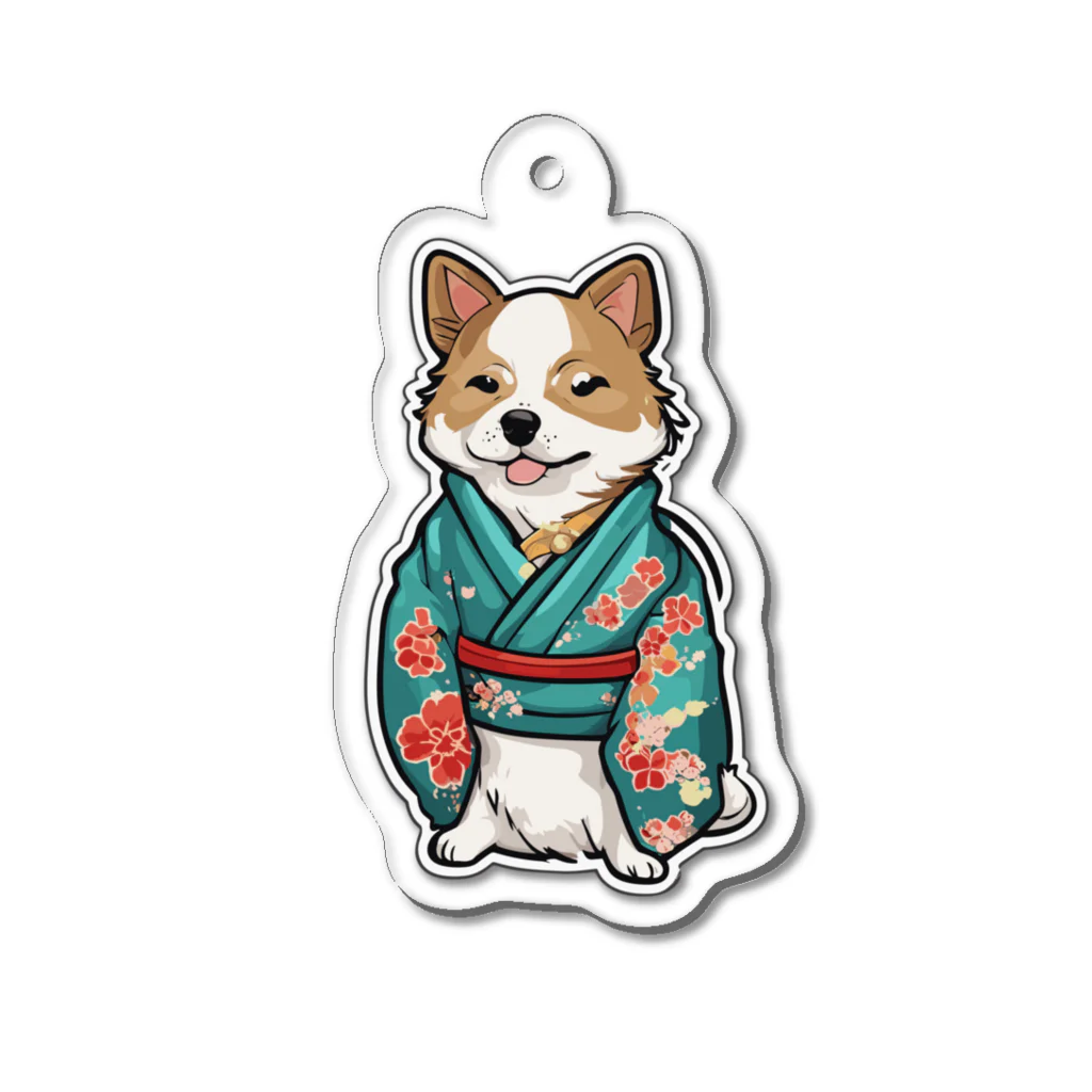 Risen ShopのKIMONO Japanese Dog(M) Acrylic Key Chain