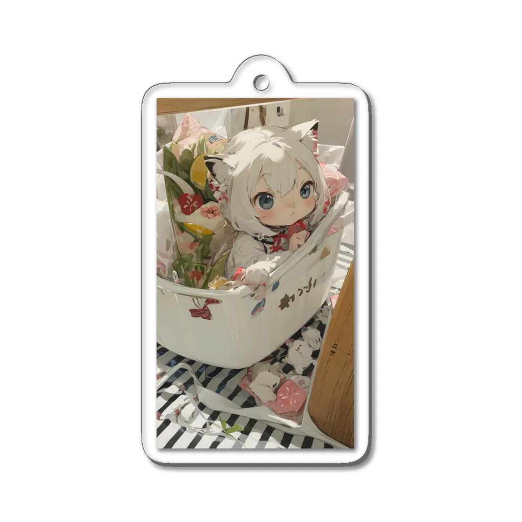 激カワポテぐっずのウサみんグッズ Acrylic Key Chain