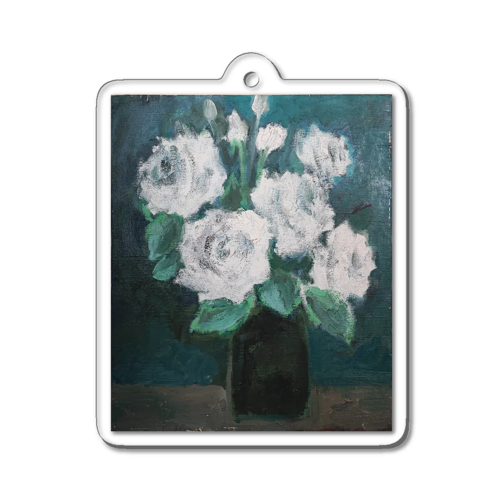 JjyunKaigaKoubouの白薔薇2022 Acrylic Key Chain