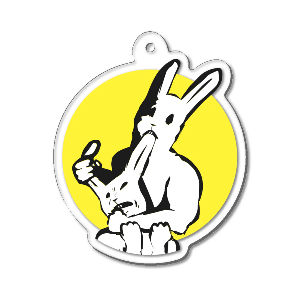 LONESOME TYPE ススの共喰い🐰（ウサギ） Acrylic Key Chain