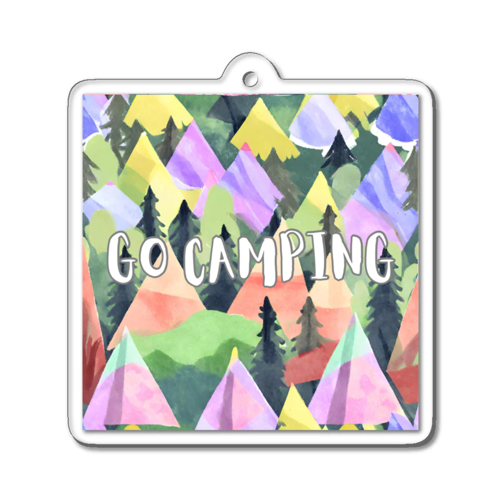 Rico294のカラフルテントでGO CAMPING 2 Acrylic Key Chain