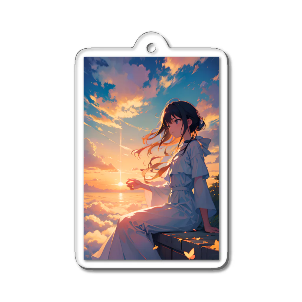 卯月なのかのSky Journey　〜世界最古で最大の恒久的なキャンパスの旅〜　No.3「天の雫」 Acrylic Key Chain