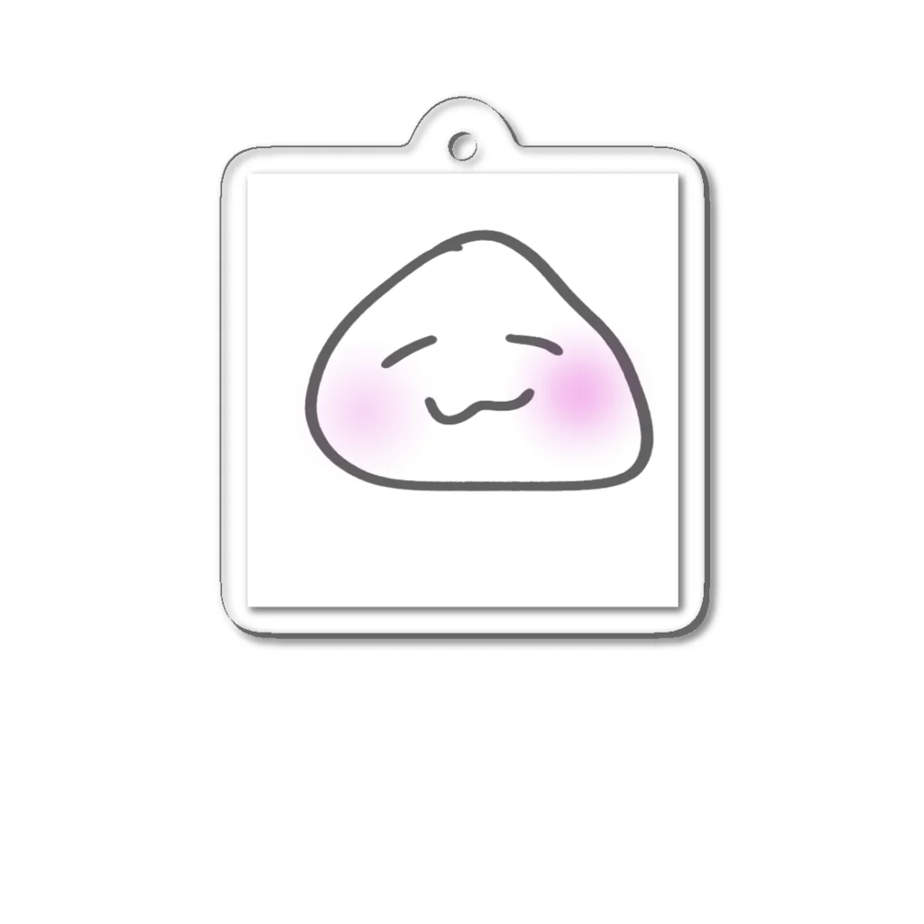 おにまる。のピンクほっぺ おにぎりくん Acrylic Key Chain