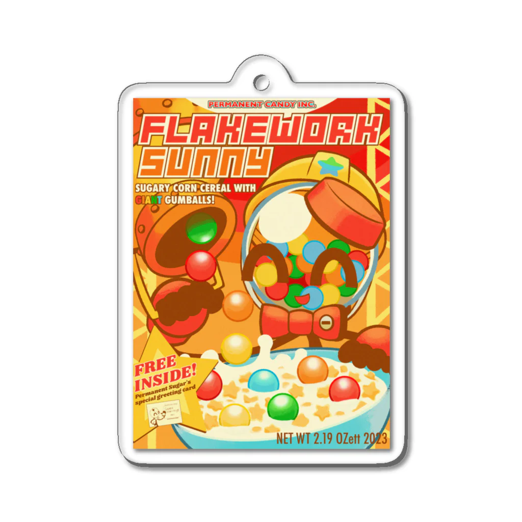 OZett shop COMET-SのPermanent Candy Series Flakework Sunny Acrylic Key Chain