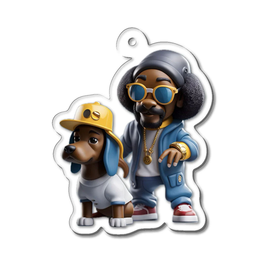 LALV DOPE NINJAのSnoop And dog アクリルキーホルダー