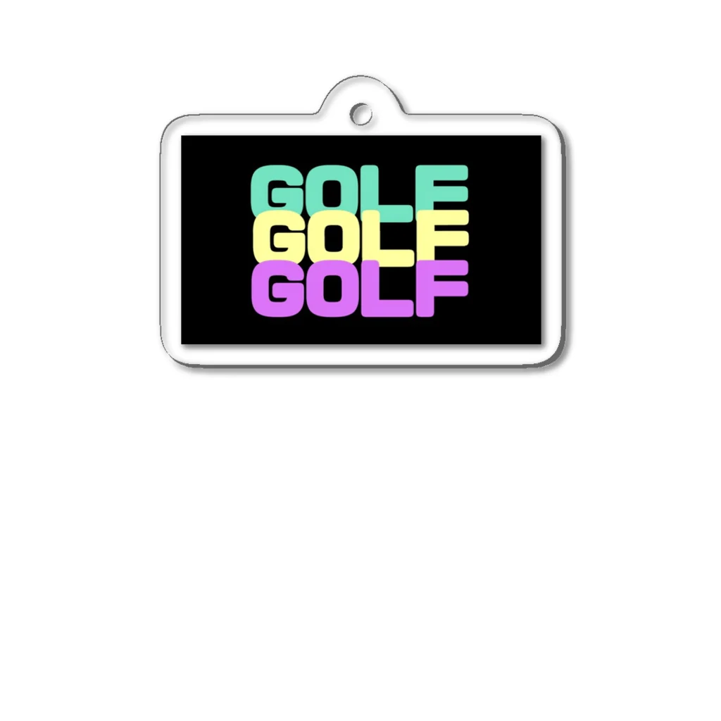 GOLF GOLF GOLF⛳️のGOLFキーホルダー アクリルキーホルダー