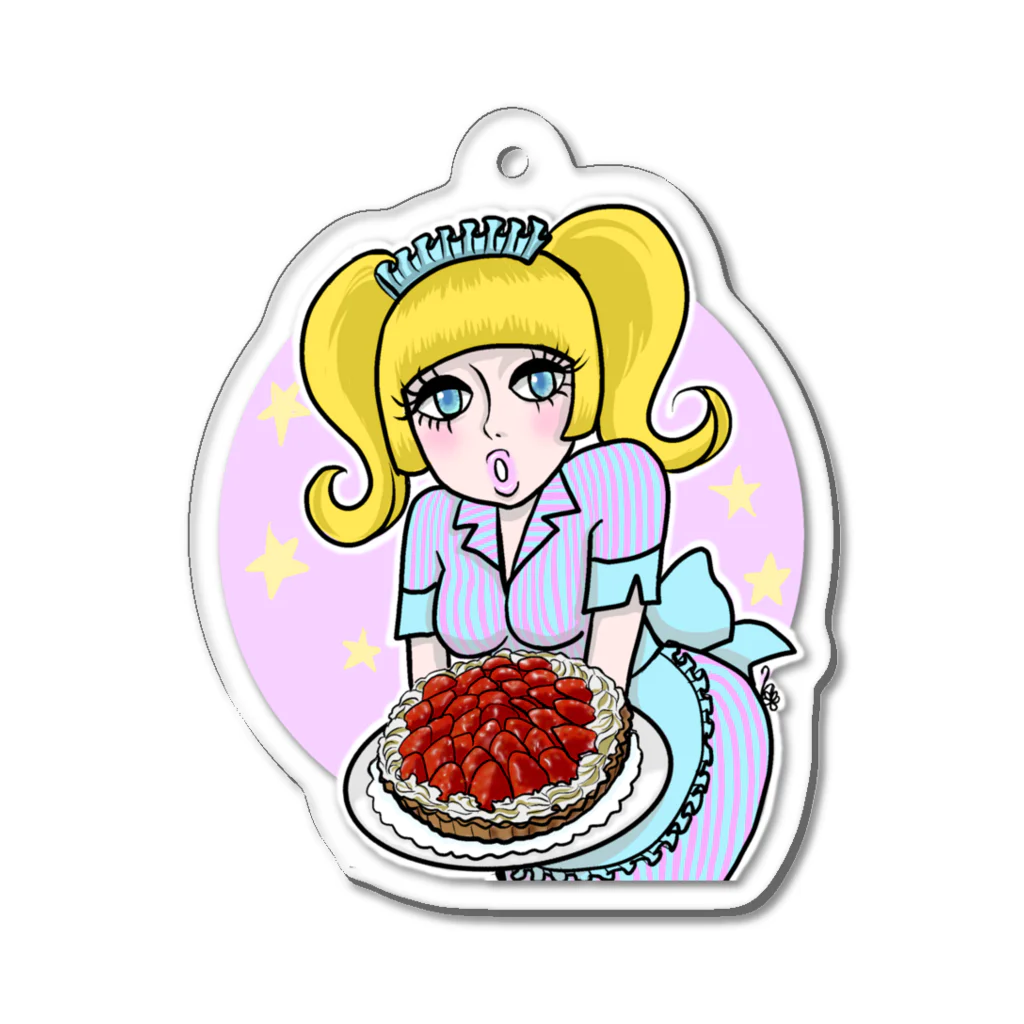 おしし屋のケーキ結愛 Acrylic Key Chain