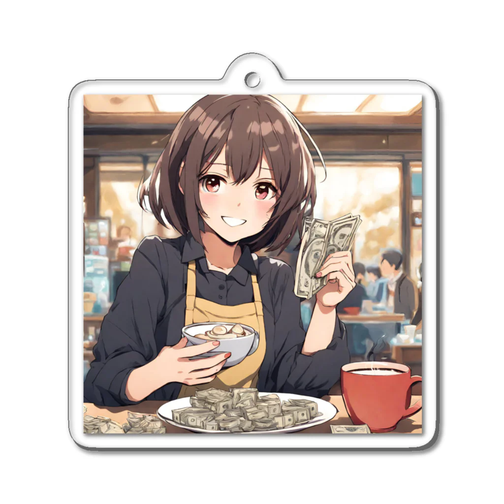 NIJIIRO_CHIHARUの隠れ家ケーキ屋さんの母35歳 Acrylic Key Chain