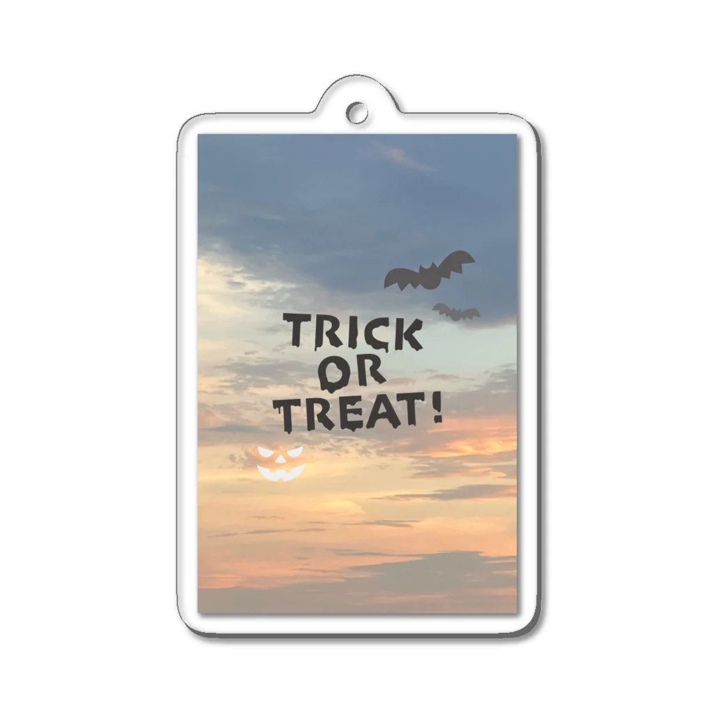 tmy_fの夕焼けとハロウィン Acrylic Key Chain