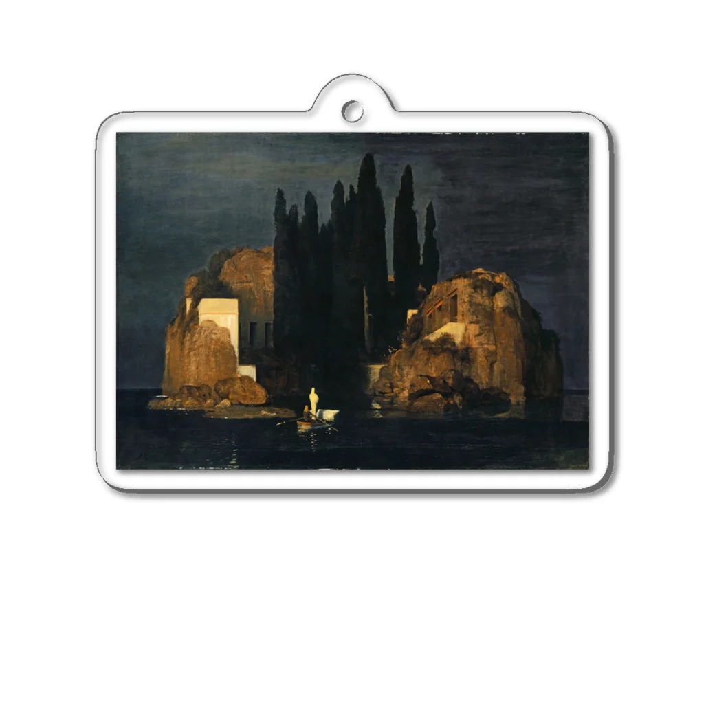 世界美術商店の死の島(第1ヴァージョン) / Isle of the Dead (1st version)) Acrylic Key Chain