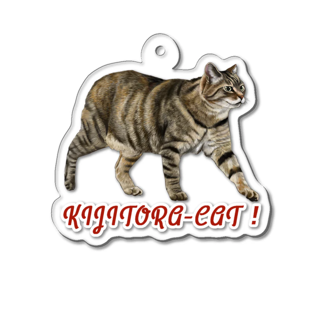 もっち（mocchi）のお散歩キジトラ猫ちゃん！ Acrylic Key Chain