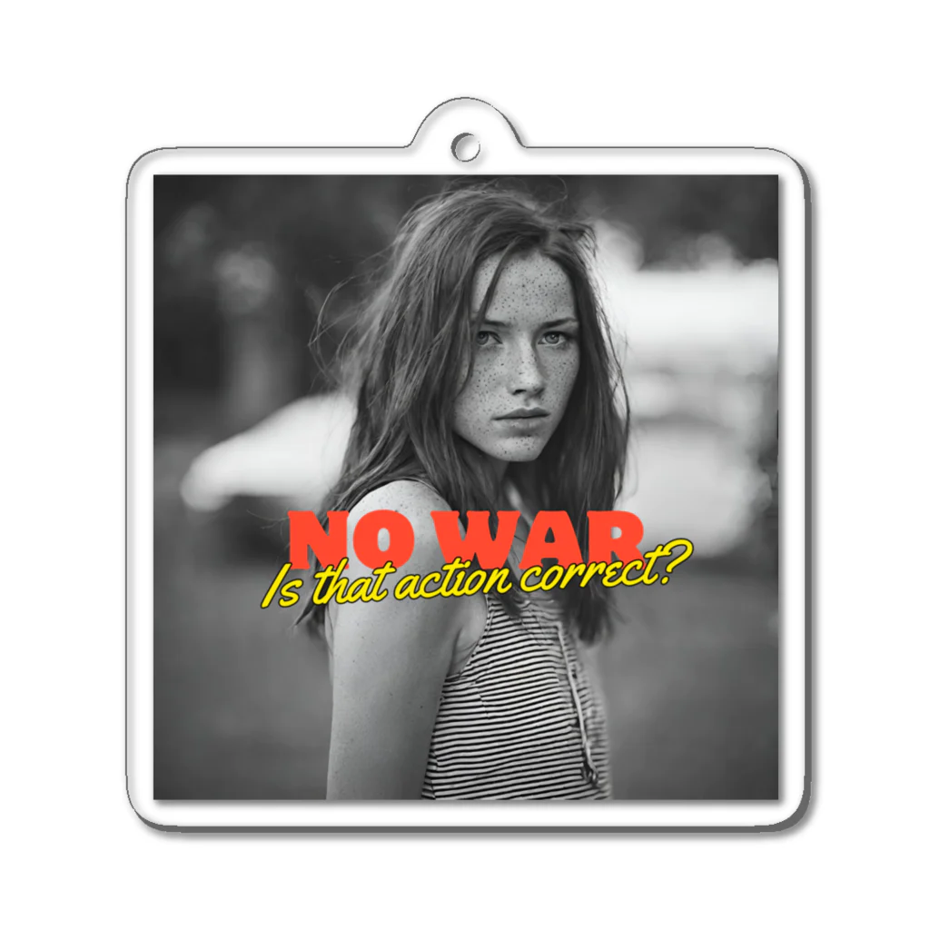 MAZURO SHOPのNO WAR Acrylic Key Chain