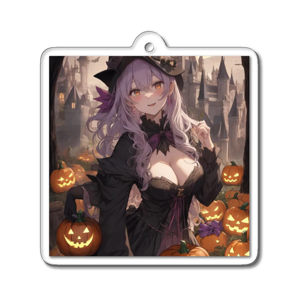 ５６アイテムズのハロウィン魔女 Acrylic Key Chain