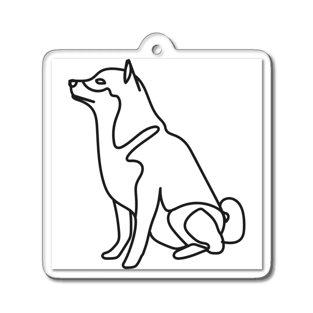 abiko328の柴犬トレジャーズ　ブラック Acrylic Key Chain