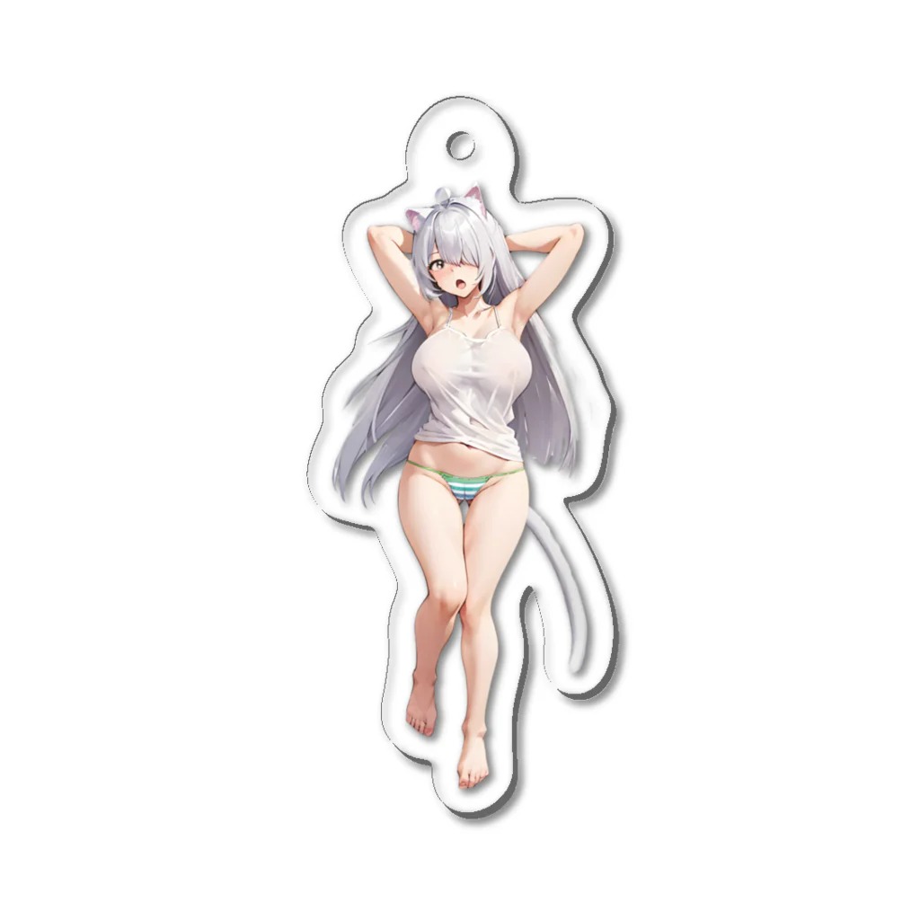 KAZAHANAのネコミミ少女のおはようございます！ Acrylic Key Chain