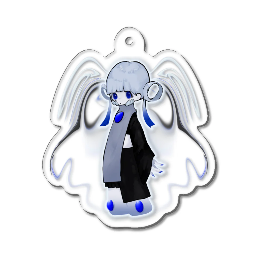 ｾ  ｷ  ｭ  ｱ 🔵 🔵 ﾀ  ｰ  ﾐ  ﾅ  ﾙの🪽祈-ｱﾐｭｱﾐｭ-祈🪽 Acrylic Key Chain