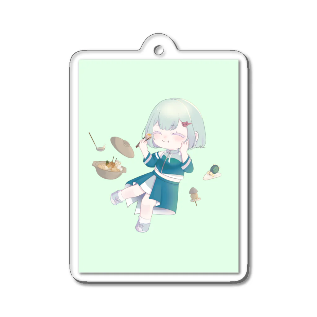 山田かめかず(∵)のにこもぐかめかず Acrylic Key Chain