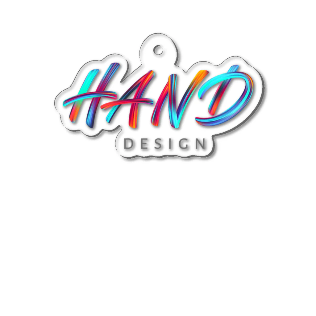 HAND_design_2023のHANDロゴ(グラデーション) アクリルキーホルダー