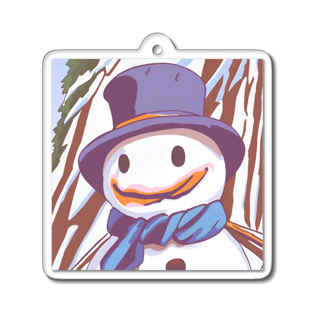 雪だるま⛄️の雪だるま⛄️❄️ Acrylic Key Chain